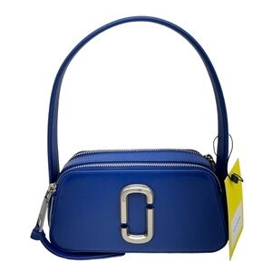 Marc Jacobs New With Tags Slingshot/ Snapshot Cobalt Blue Leather Handbag Purse